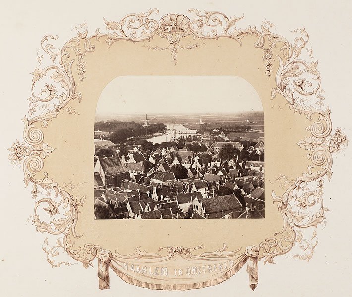 Gezicht op Haarlem vanaf de Bavo, 1858, foto: J.T. Monnik (Noord-Hollands Archief)